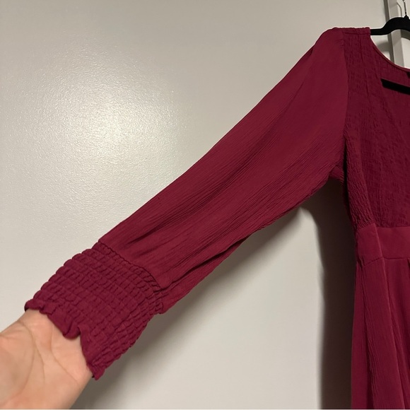 Torrid Women's raspberry Gauze Smocked Babydoll Top Size 1X - Picture 6 of 8